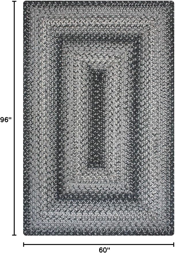 Homespice Flint Hill Jute Braided Area Rugs 5x8' - Image 2