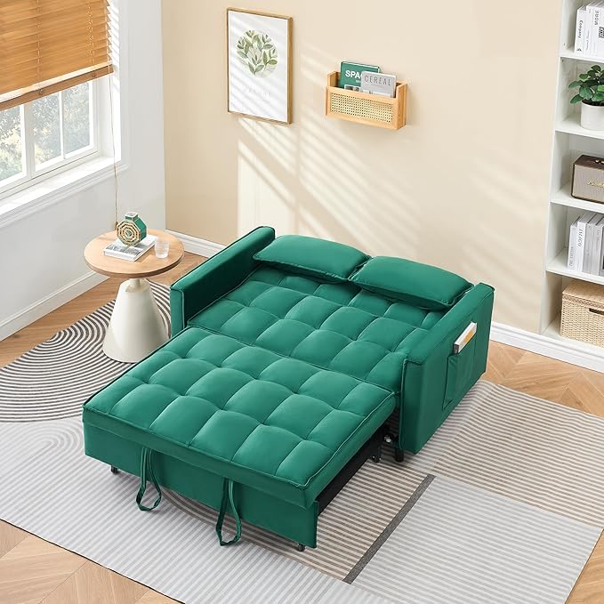 Ball & Cast Convertible Sofa Bed, Pull Out Loveseat Sleeper Sofa, Convertible - Image 6