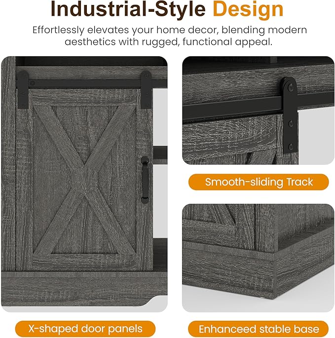RoyalCraft Farmhouse Fireplace TV Stand - Image 6