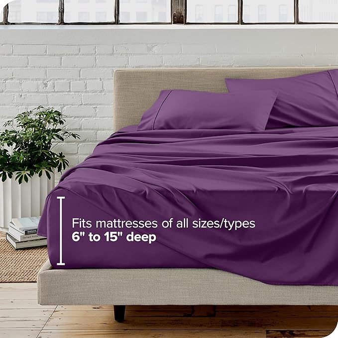 Bare Home Split Head Flex King Sheet Set - Image 6