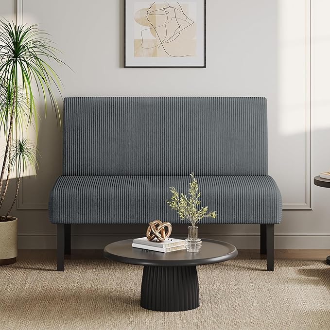 Yaheetech Small Mini Sofa Couch Armless Loveseat Futon - Image 2