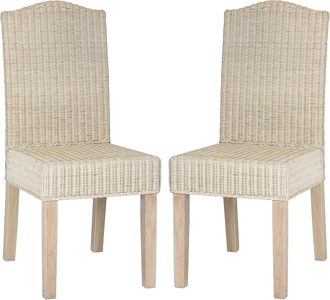 SAFAVIEH Home Collection Odette Grey Wicker Dining Chair by SAFAVIEH