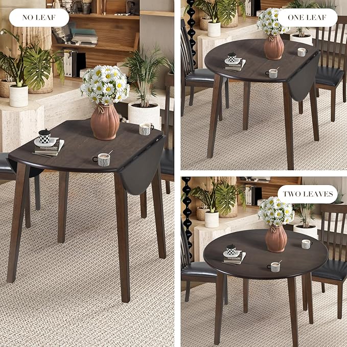 COLAMY 3-Piece Extendable Dining Table Set - Image 3