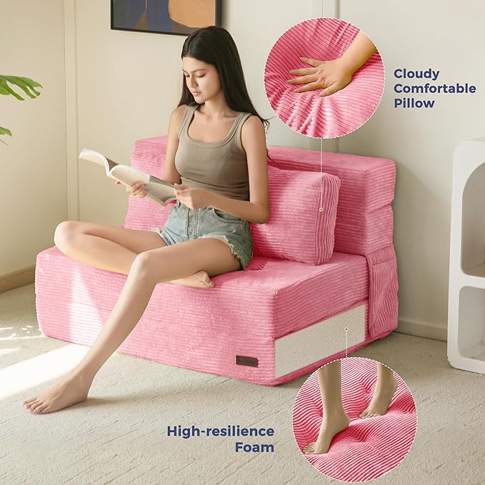 MAXYOYO Convertible Sofa Bed, Fold Out Sleeper Sofa - Image 8