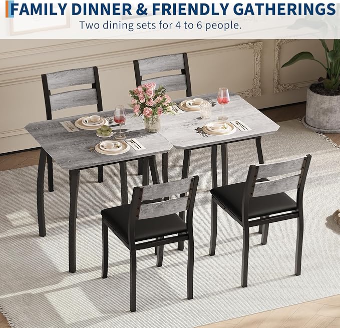 Small Dining Table Set for 2, 3-Piece Kitchen Table Set - Image 6