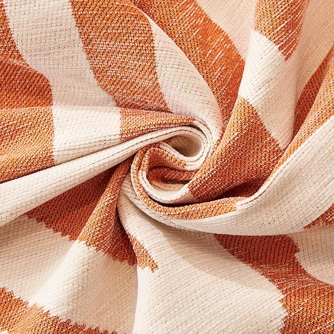 STACYPIK Thick Warm Orange Sofa Cover Armchair Slipcovers Boho Geometric Couch - Image 7