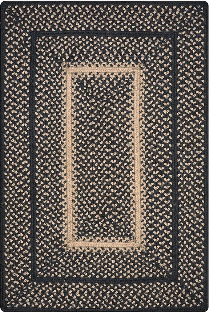 Manchester Black Braided Area Rug, 6x9' Rectangle - Image 9