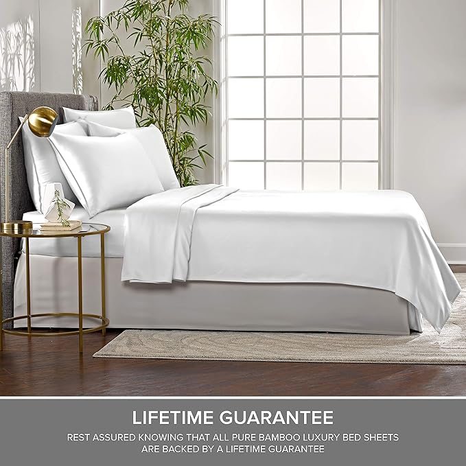 Split King Sheets by Pure Bamboo, Genuine 100% Organic Viscose Derived from - Image 4