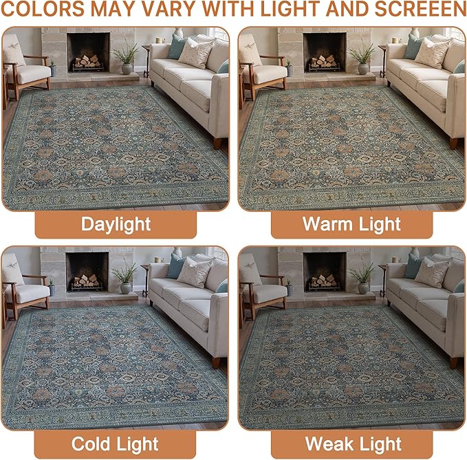 8X10 Area Rugs Machine Washable Rugs - Image 6