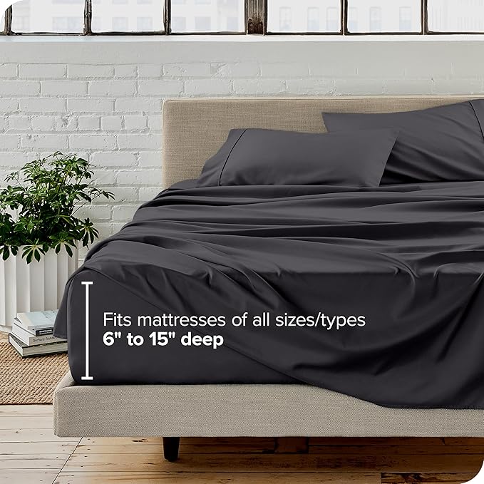 Bare Home Split Head Flex King Sheet Set - Image 6