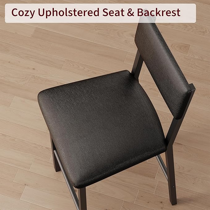 Garvee Bar Stools Set of 4, Kitchen Barstools - Image 7