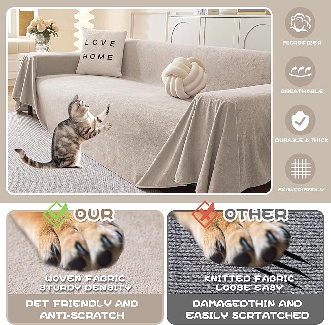 MYSKY HOME Sofa Cover, Couch Covers - Image 3