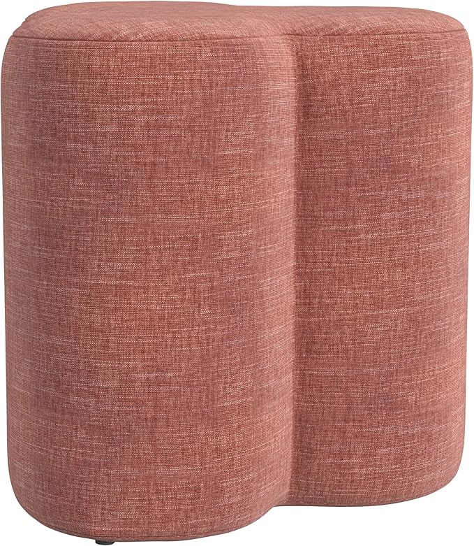 HomePop Upholstered Clover Shaped Ottoman Home Décor|Foot Rest Ottoman - Image 9