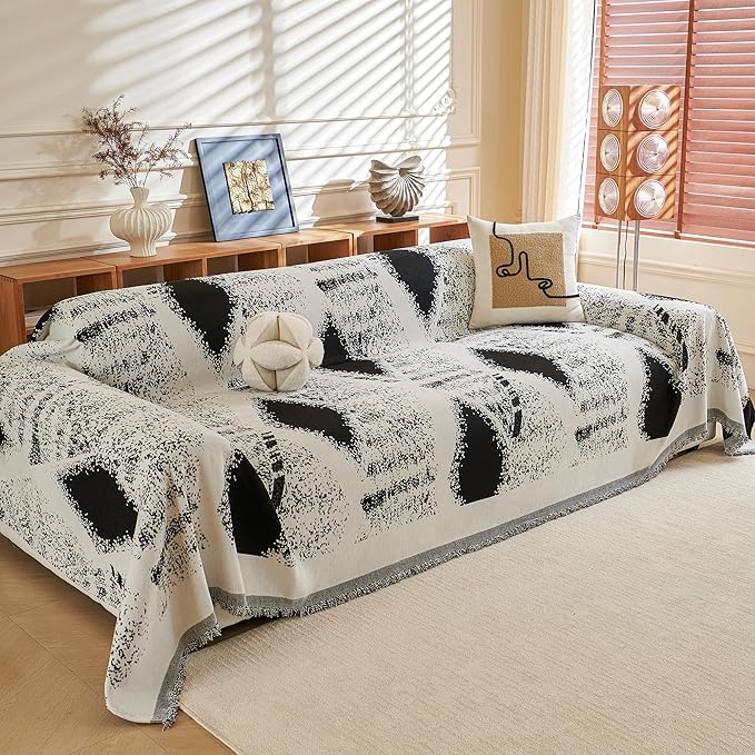 MYSKY HOME Couch Cover for Sectional Sofa Set Boho Geometric Furniture Sofa - Image 2