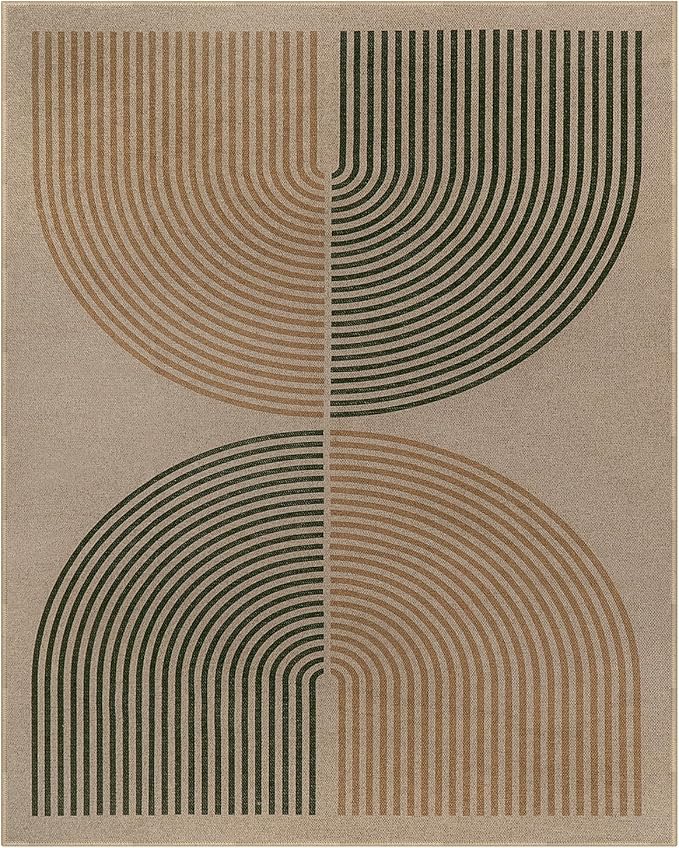 Lahome Modern Rainbow Easy Jute Rug, 8x10 Living Room Rug Indoor Outdoor Patio - Image 7