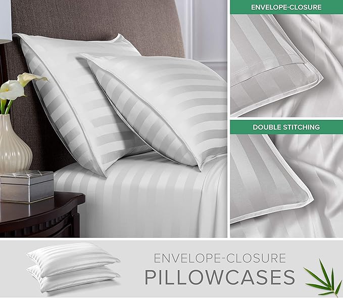 Queen Sheets by Pure Bamboo, Genuine 100% Organic Viscose Derived from Bamboo - Image 3