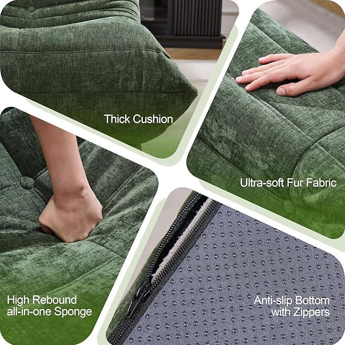 Hobestluk Bean Bag Chair Giant Bean Bag Sofa 2 Seater Bean Bag Chairs - Image 6