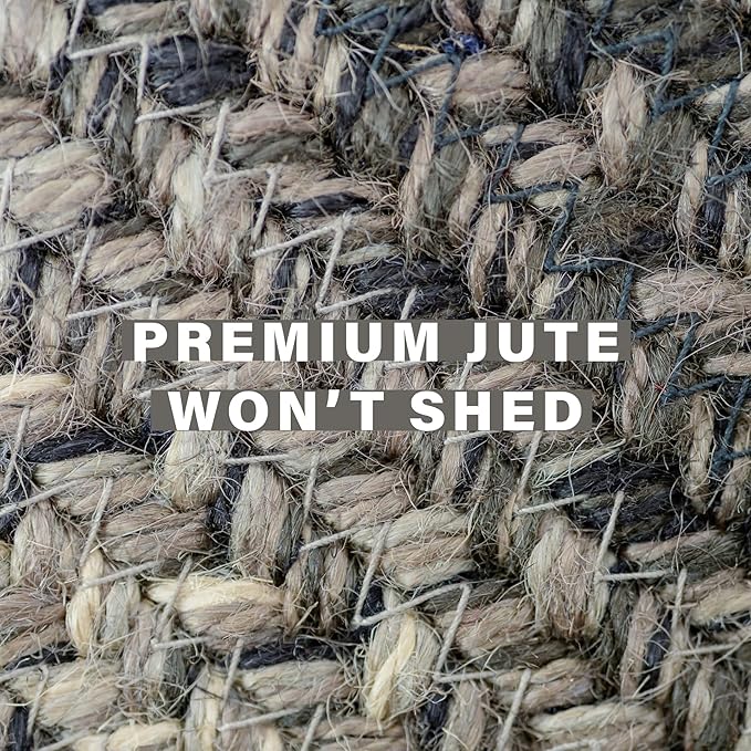 Flint Hill Grey Oval Braided Rug, 2x3' - Image 4