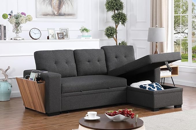 Devion Furniture Maison 4-in-1 Convertible L Shaped Couch - Image 3