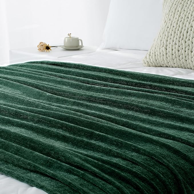 Chenille Throw Blanket for Couch 50"X 60", Soft Cozy Throws - Image 9