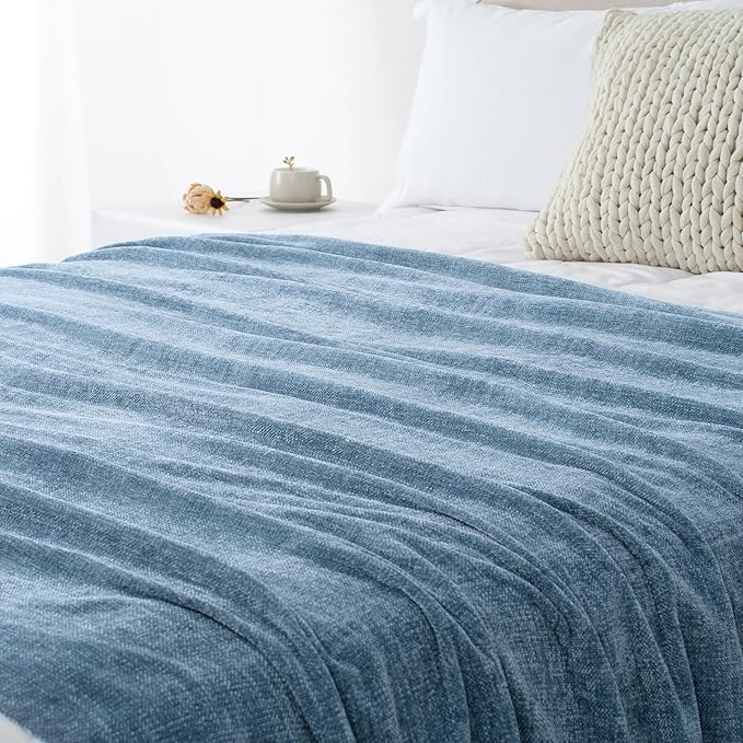 Chenille Throw Blanket for Couch 50"X 60", Soft Cozy Throws - Image 9