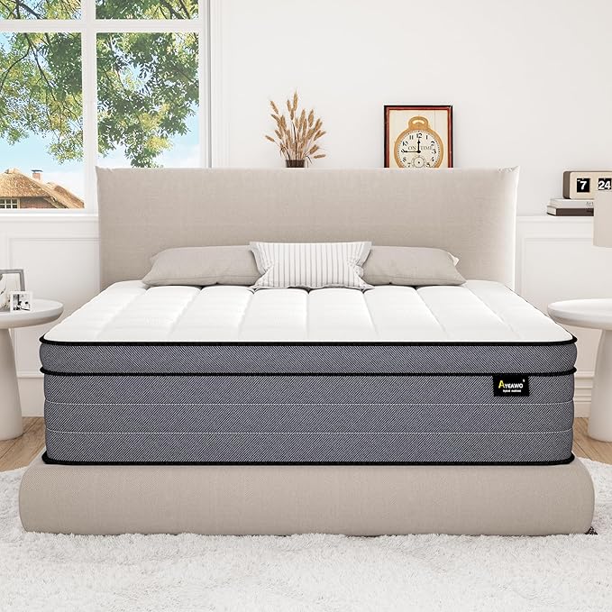 California King Mattress, 12 Inch Cal King Hybrid Mattress - Image 2