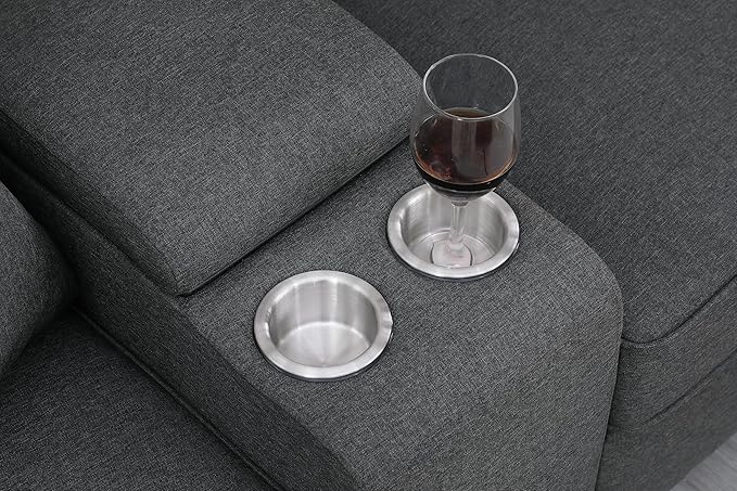 127" L-Shaped Sectional Couch - Image 6