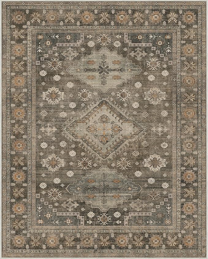 GENIMO 8x10 Area Rugs for Living Room, Machine Washable Low Pile Rugs, Non Slip - Image 5