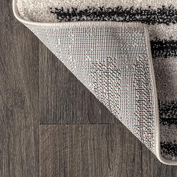 JONATHAN Y Khalil Modern Berber Stripe Cream/Black Indoor Area Rug, Contemporary - Image 11
