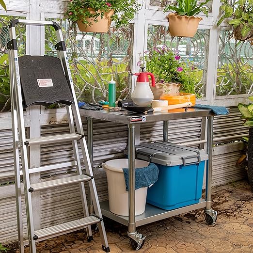 DuraSteel 24x48 NSF Stainless Steel Cart - Image 2