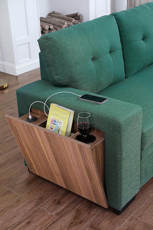 Ball & Cast Sectional Sleeper Sofa Bed, L-Shape Pull Out Couch, 4 in 1 Pull-Out - Image 9