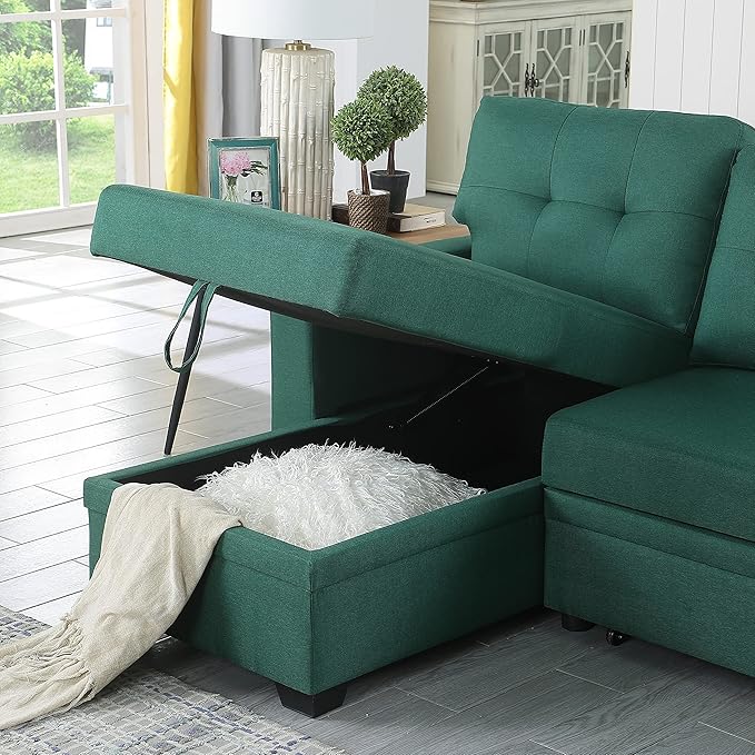 Devion Furniture Philly 4-in-1 Convertible L Shaped Couch - Image 7