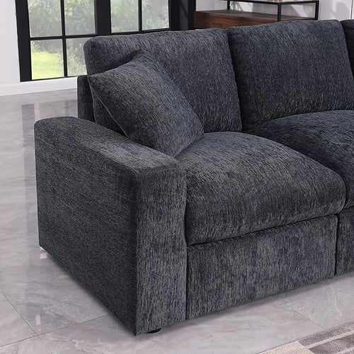 127" Modular Sectional Sofa, Modern Oversized Cloud Couch - Image 2